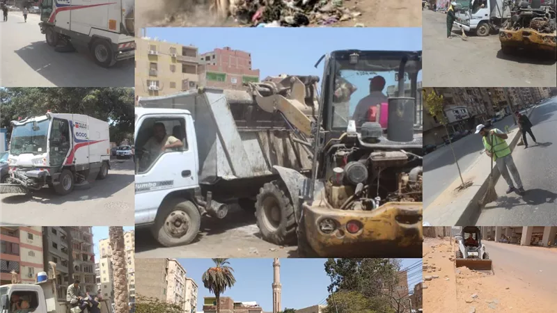 الجيزة ترفع ١٢١ ألف طن مخلفات وقمامة خلال أسبوعين