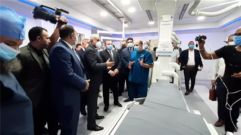 محافظ السويس يفتتح وحدة القسطرة بالمستشفى العام