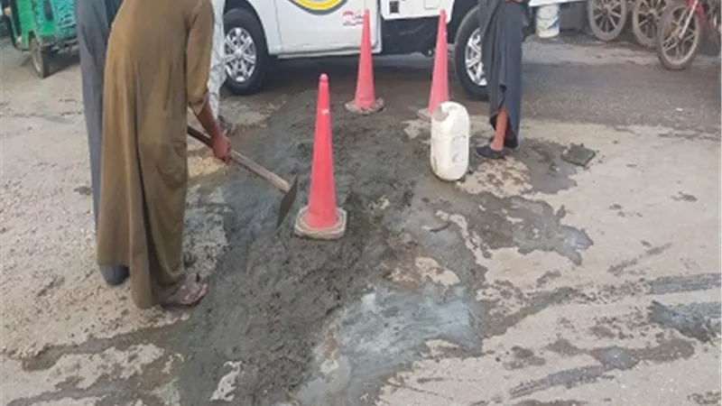 رئيس مدبنة ببا يشرف على إصلاح 