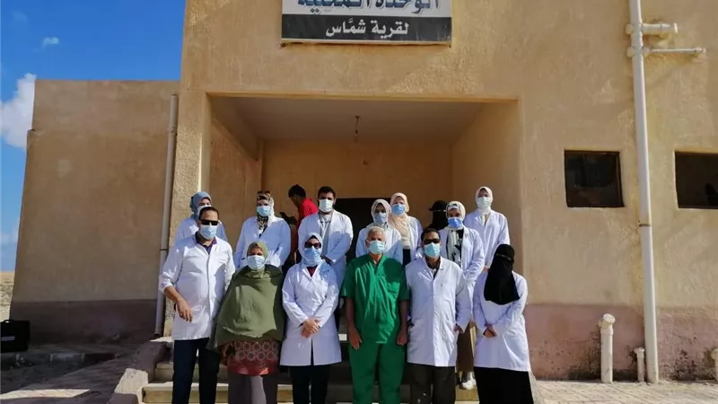 جامعة مطروح تنظم بقافلة بيطرية لقرية 