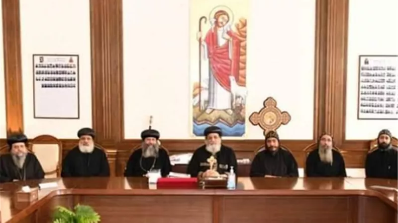 قداسة البابا يستقبل وفد الأساقفة والرهبان بعد عودته من روسيا