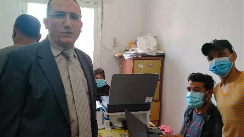 تطعيم العاملين بديوان الطب البيطرى بالأقصر بلقاح كورونا