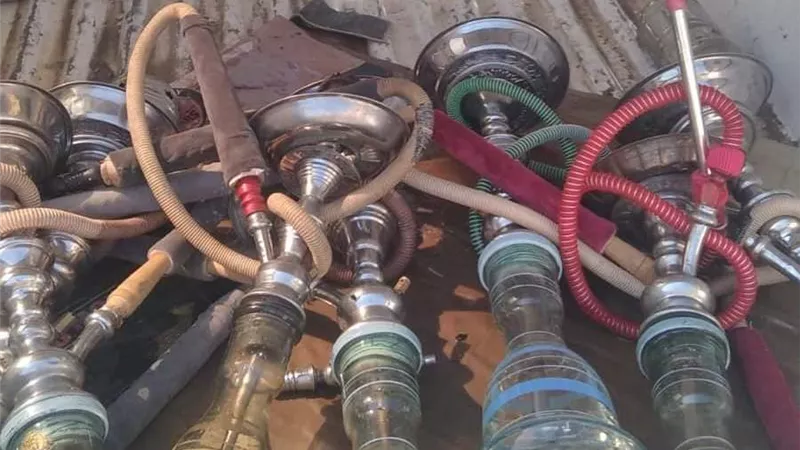مصادرة شيش بكافتريات طور سيناء ..صور