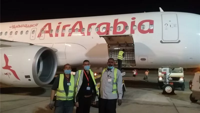 العربية للطيران تشكر مصرللطيران للخدمات الأرضية لسرعة إنجاز رحلة اسوان