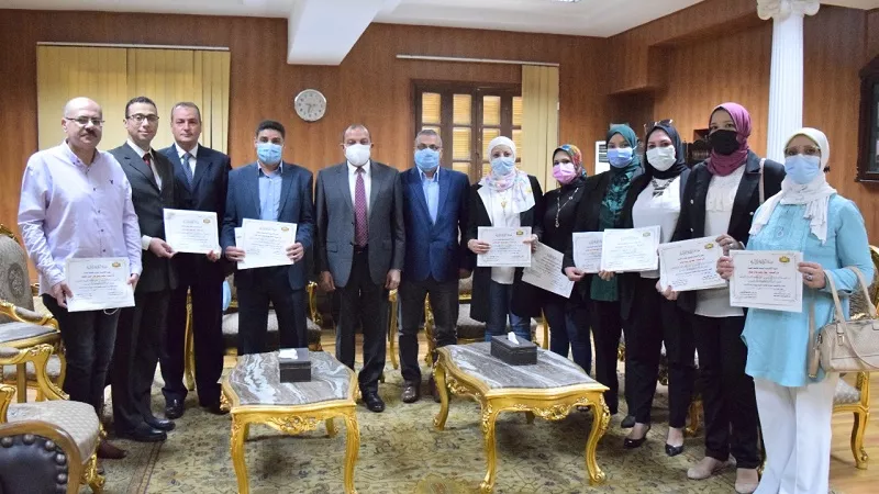 مشاركة 10 إداريين من جامعة بنى سويف في التدريب على مكافحة الفساد