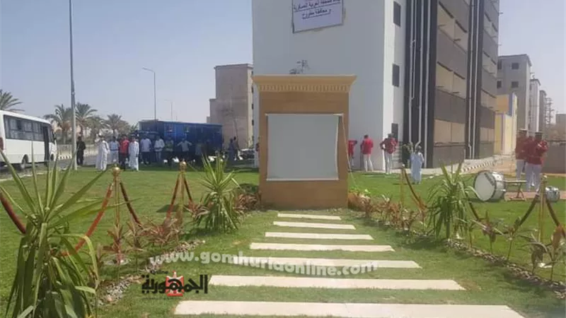 إفتتاح المرحلة الثانية لمشروع تطوير مساكن الكيلو 4 بمدينة مرسى مطروح.