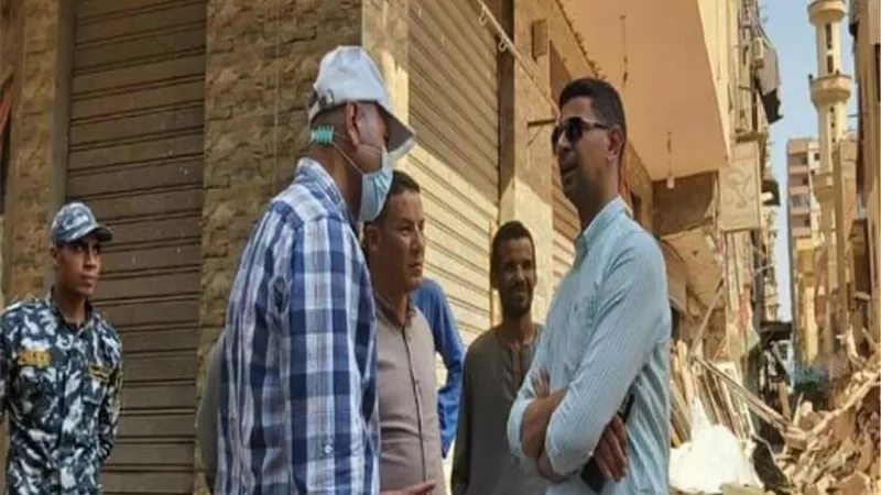 نائب محافظ القليوبية يتابع ازالة عدد من العقارات بشبرا الخيمة