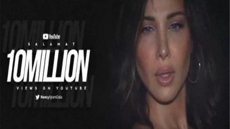 نانسى عجرم تحتفل بتحقيق أغنيتها 