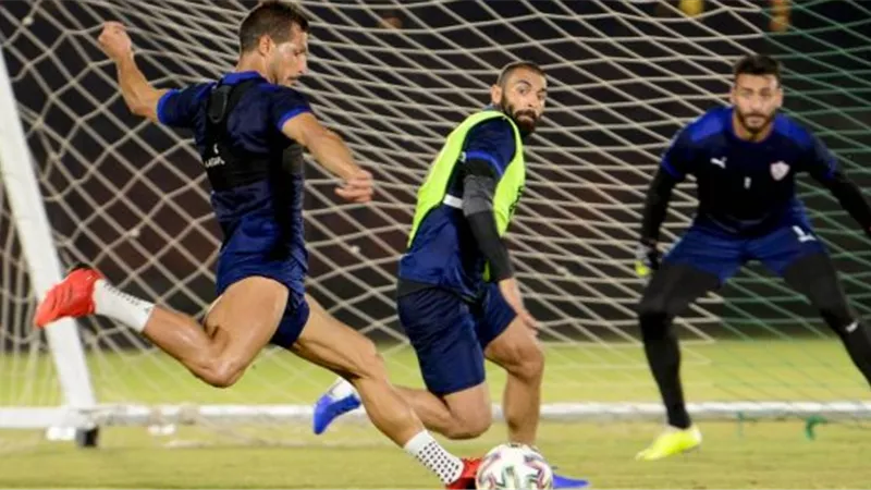 مران الزمالك الصباحي.. تقسيمة قوية بين لاعبى الفريق