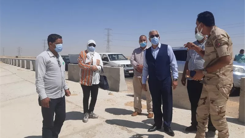 السكرتير المساعد لبنى سويف يشرف على أعمال لجنة المرور من مخاطر الأمطار