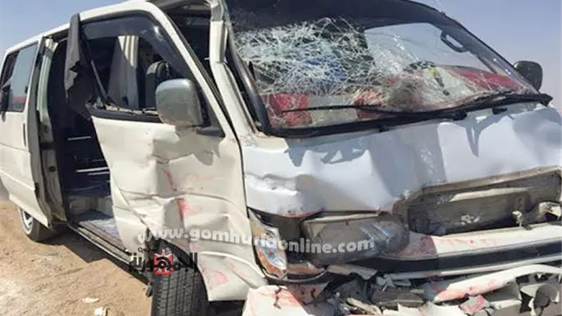 بالأسماء إصابة ١٢ شخص فى إنقلاب ميكروباص بطريق مرسى علم القصير