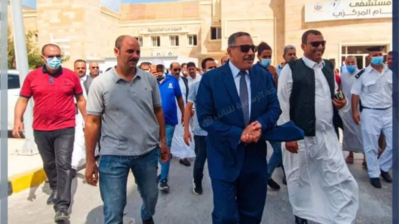 شعيب يتفقد بعض المشروعات التنموية بمدينة الحمام شرق مطروح