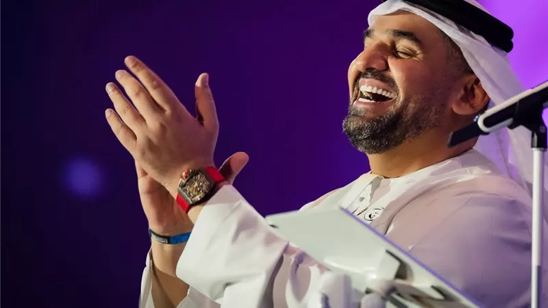 حسين الجسمي يشعل جدة فى اليوم الوطني للسعودية ويغنى 