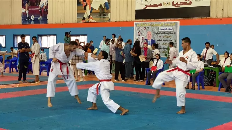 انطلاق بطولة الجمهورية للكاراتيه بالصالة المغطاة باستاد جامعة المنصورة