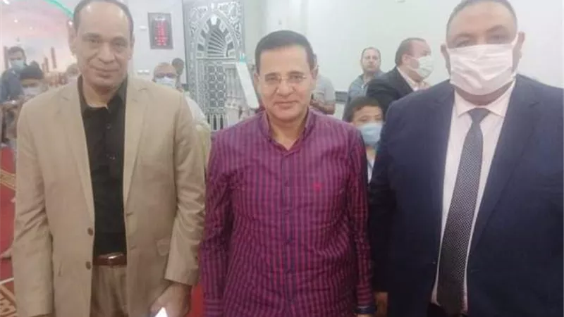 إفتتاح مسجد المستشار لاشين إبراهيم بمسقط رأسه ببنها..صور