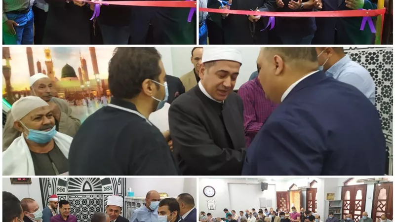 بالصور .. افتتاح مسجد المستشار لاشين إبراهيم بمسقط رأسه ببنها