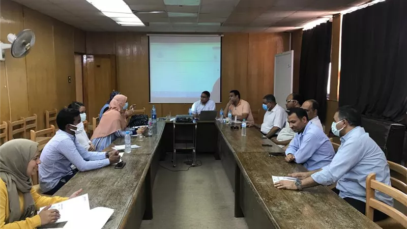 ورش عمل لمتابعة أنشطة مشروعات الأيزو بجامعة جنوب الوادي