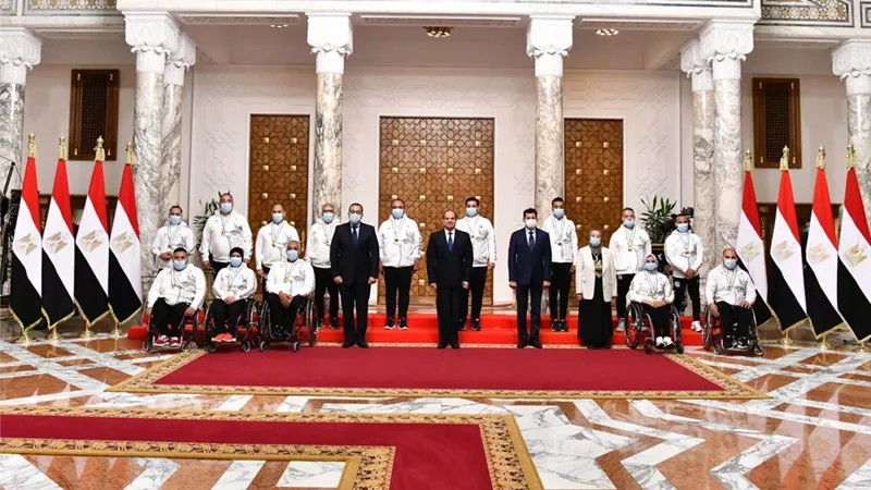 الرئيس السيسي: أبطال مصر البارالمبيين أثبتوا أن الارادة القوية والعزيمة الصلبة قادرة علي قهر الصعاب
