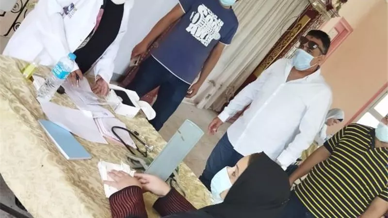 صحة كفرالشيخ تنظم قافلة طبية لأهالي فوه ..صور