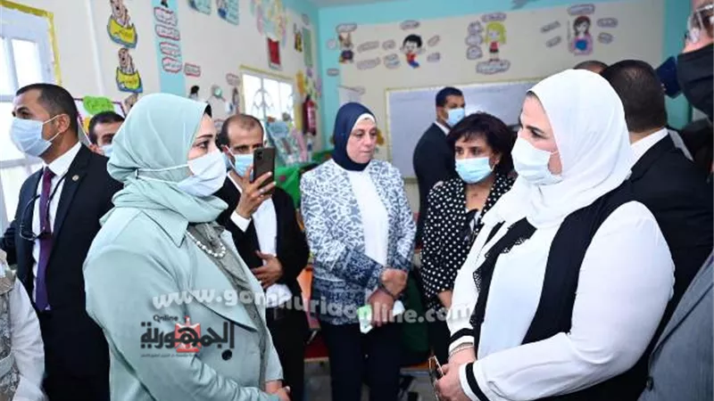 المحطة الثانية لزيارة وزيرة التضامن للفيوم .. بقرية سرسنا بطامية .. صور