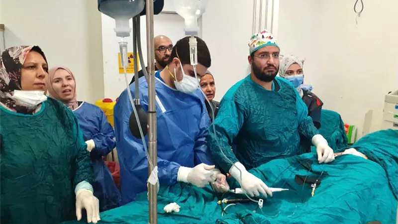 مستشفى طنطا التعليمى يجرى 7 عمليات كى بؤر كهربائية بالقلب مجانا