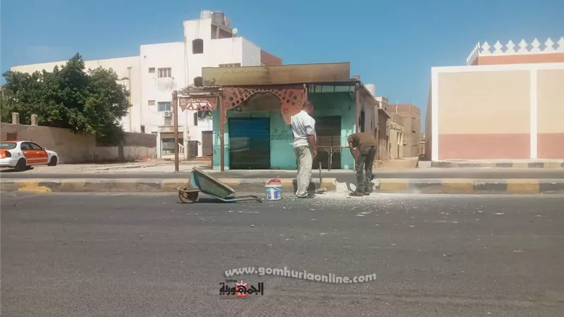 من أجل ذوى الهمم إنشاء ممرات بشارع العاشر من رمضان بمدينة القصير