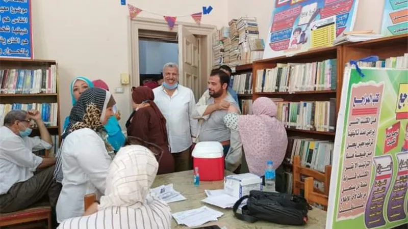 مديرية تعليم الجيزه تحصل على الجرعه الثانيه من لقاح فيروس كورونا