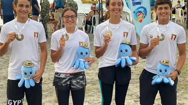 منتخب مصر للسباحة بالزعانف يحقق ١٢ ميدالية في بطولة العالم بكولومبيا