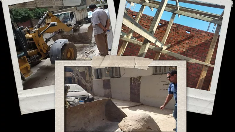 تكثيف حملات إزالة الإشغالات على حرم الطرق والتصدي لمحاولات البناء بدون ترخيص بالشرقية
