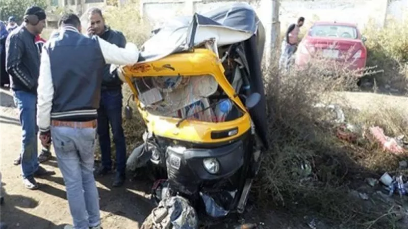 بالأسماء.. مصرع سيدة وإصابة 5 آخرين في حادث تصادم بالبحيرة