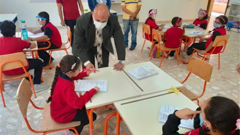 وكيل تعليم بني سويف يتفقد المدرسة المصرية اليابانية