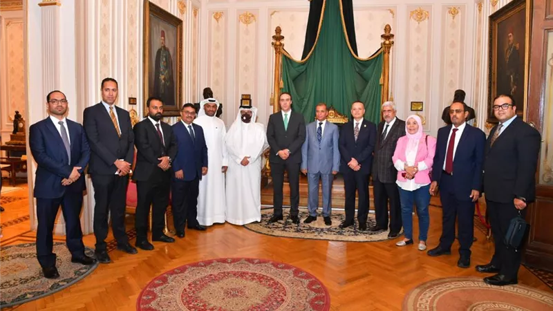 المستشار أحمد مناع يستقبل أمين عام البرلمان العربي وعدداً من أمناء عموم البرلمانات العربية