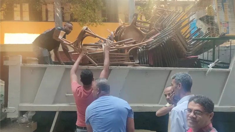 رفع ٩٠ اشغال وضبط مركزين للدروس الخصوصيه بشمال الجيزه.. بالصور