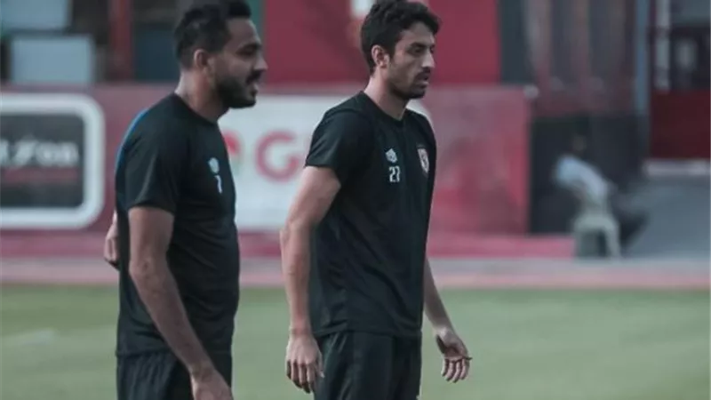 نجما الاهلى ينتظمان فى تدريبات الفريق