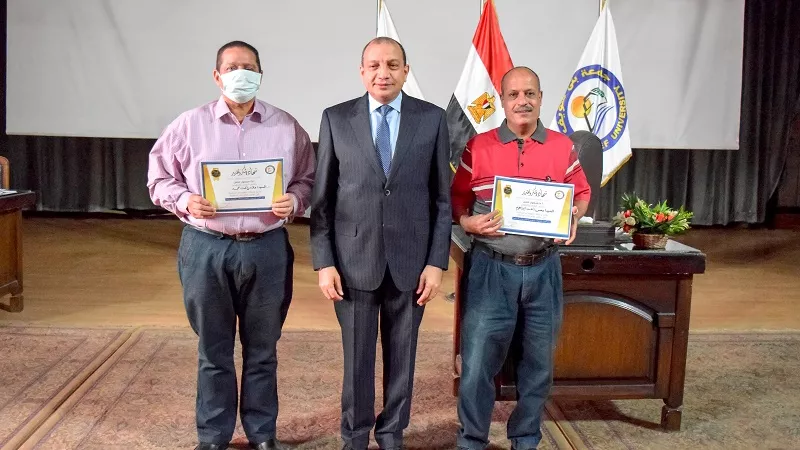 تكريم المتميزين بجامعة بنى سويف