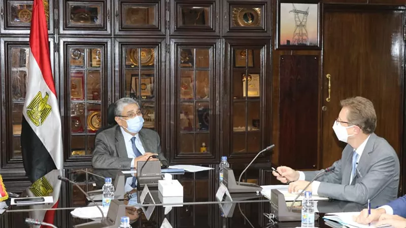 وزير الكهرباء يستقبل سفير ألمانيا لبحث دعم وتعزيز التعاون بين البلدين