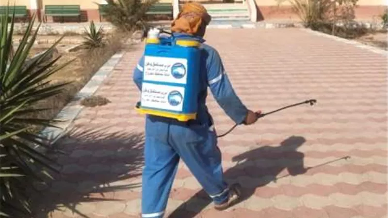 حزب مستقبل وطن أمانة النجيلة بمطروح يقدم مبادرة تطهير وتعقيم المدارس