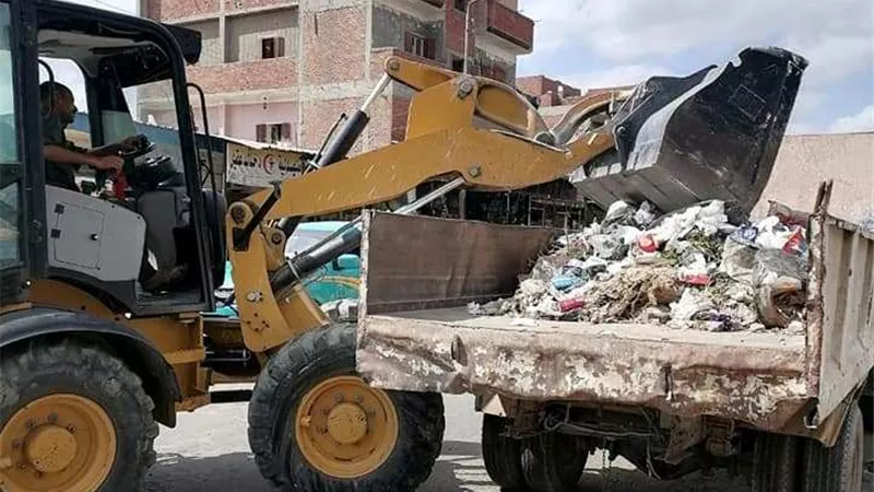 رفع 1160 طن قمامة في الإسماعيلية خلال أسبوع ..صور
