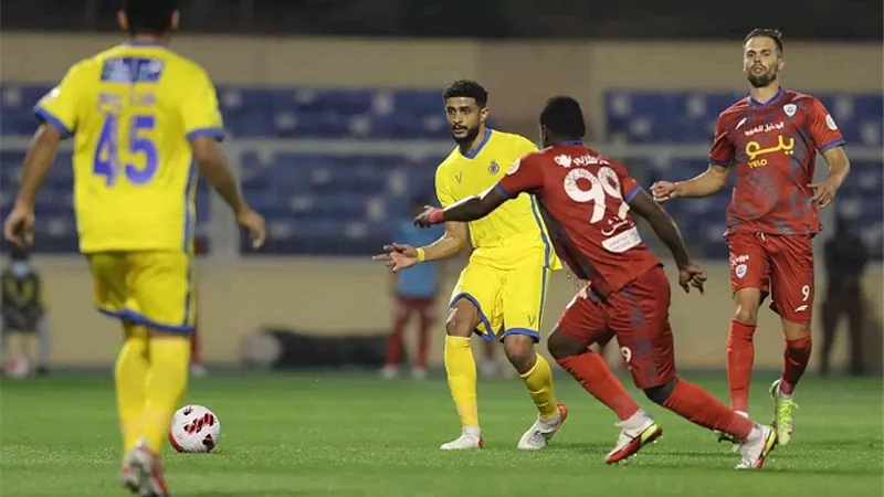 النصر يتغلب على أبها بثلاثية فى الدورى السعودى