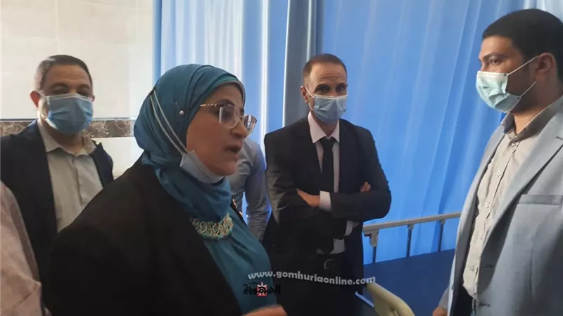 هناء سرور تفتتح المرحلة الأولى لتطوير مستشفي الهلال للتأمين الصحى بشبين الكوم بالجهود الذاتية
