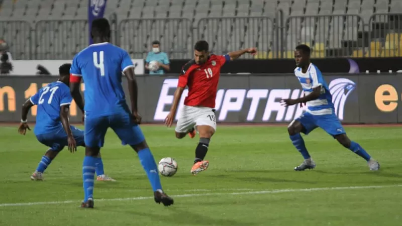 هدف محمد شريف الأول فى مرمى ليبيريا.. فيديو