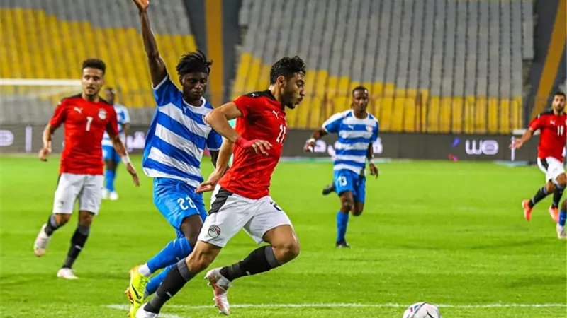 منتخب مصر يهزم ليبيريا وديا بثنائية محمد شريف
