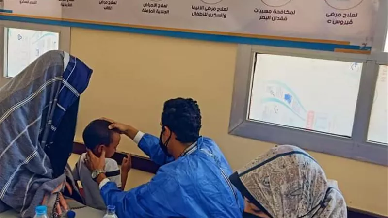 رئيس مركز ومدينة سيوة يتفقد أعمال القافلة الطبية