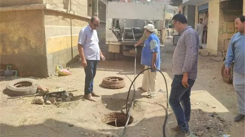 حل مشاكل الصرف وتطهير البيارات في قرى دسوق