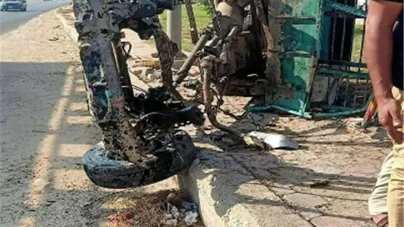 إصابة 11 عامل فى انقلاب سيارة بالشرقية