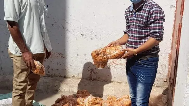 ضبط مخلفات الشيبسى فى حمله بالفشن