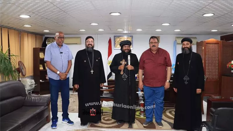 رئيس مدينة سفاجا يستقبل نيافة الأنبا ايلاريون أسقف البحر الاحمر