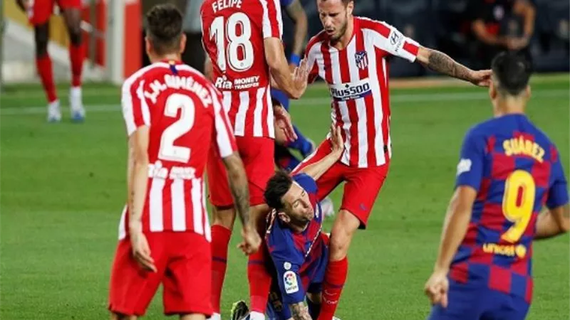 برشلونة يتلقى خسارته الأولى بالدورى الأسبانى أمام أتليتكو مدريد