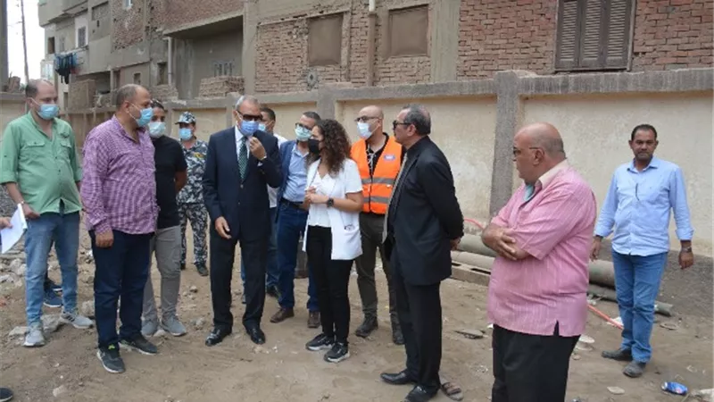 محافظ القليوبية يتفقد مشروع تطوير وإعادة تأهيل قرية جمجرة الجديدة