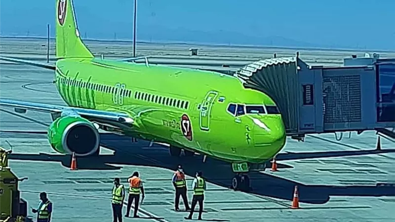 مصرللطيران للخدمات الأرضية تستقبل أولي رحلات Siberia AIR LINES بمطار الغردقة